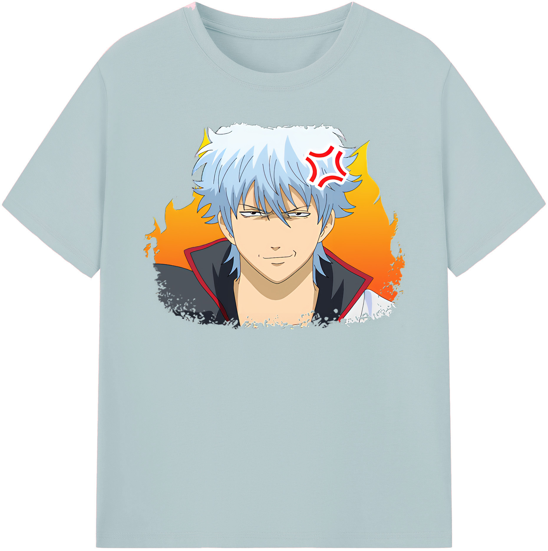 （画像用） ぎんたま 坂田銀時（さかたぎんとき） 神楽 志村新八（しむら しんぱち） GINTAMA Sakata Gintoki Kagura Shimura Shinpachi 綿100％半袖Tシャツ（フロントプリント）